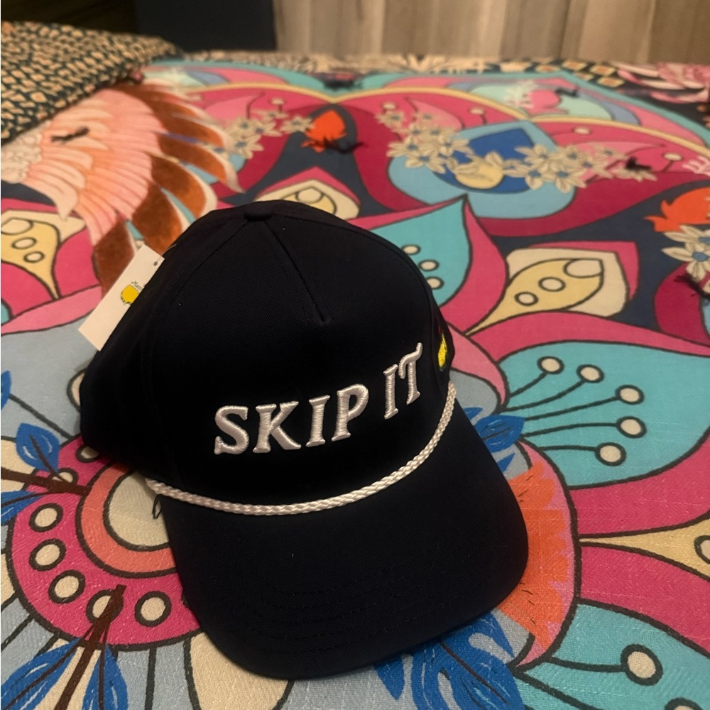 Navy  'Skip It' Cap